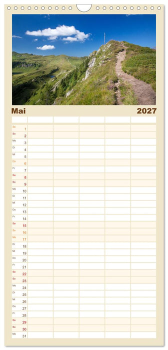 Bregenzerwald und Alpenrheinregion (CALVENDO Familienplaner 2027)