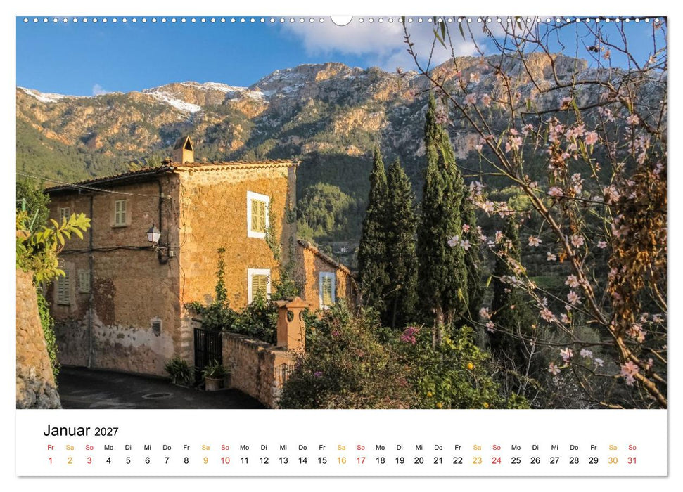 Mallorca zur Mandelblüte (CALVENDO Premium Wandkalender 2027)
