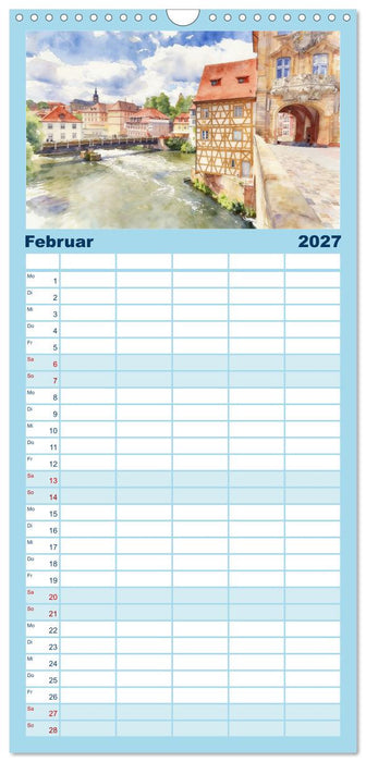 Die schönsten Altstädte in Bayern (CALVENDO Familienplaner 2027)