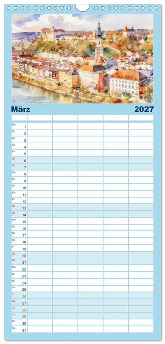 Die schönsten Altstädte in Bayern (CALVENDO Familienplaner 2027)