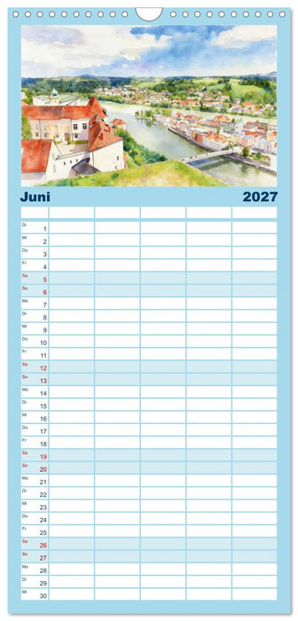 Die schönsten Altstädte in Bayern (CALVENDO Familienplaner 2027)