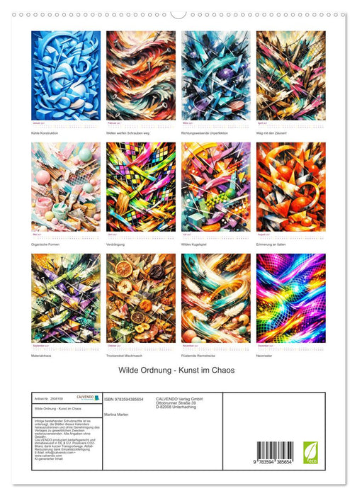 Wilde Ordnung - Kunst im Chaos (CALVENDO Premium Wandkalender 2027)