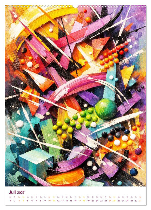 Wilde Ordnung - Kunst im Chaos (CALVENDO Premium Wandkalender 2027)