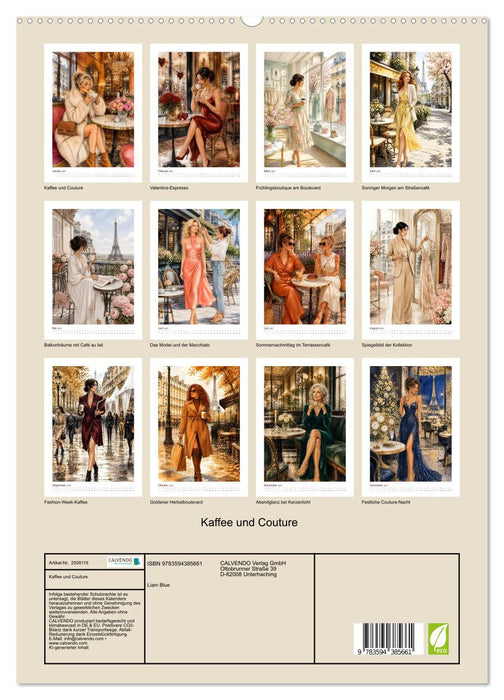 Kaffee und Couture (CALVENDO Premium Wandkalender 2027)