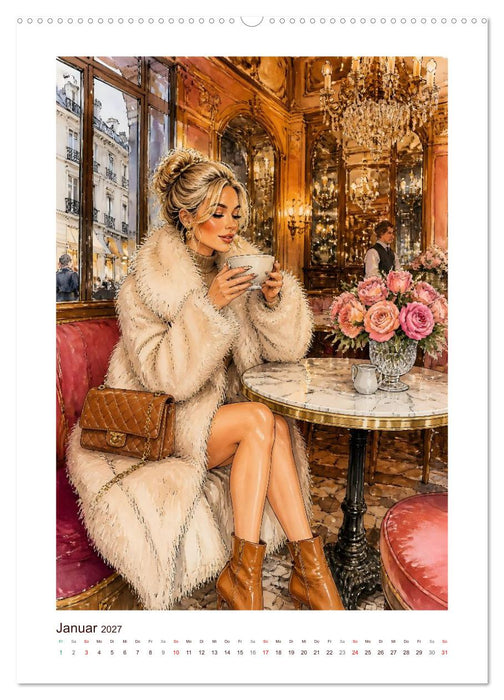 Kaffee und Couture (CALVENDO Premium Wandkalender 2027)