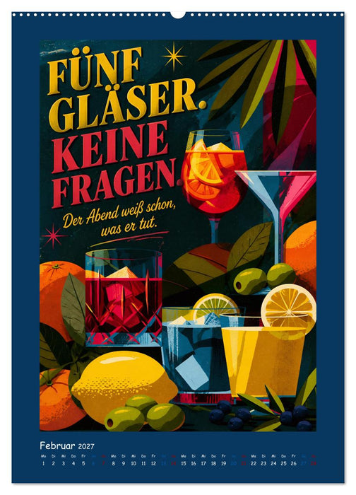 Kultdrinks mit Stil (CALVENDO Premium Wandkalender 2027)