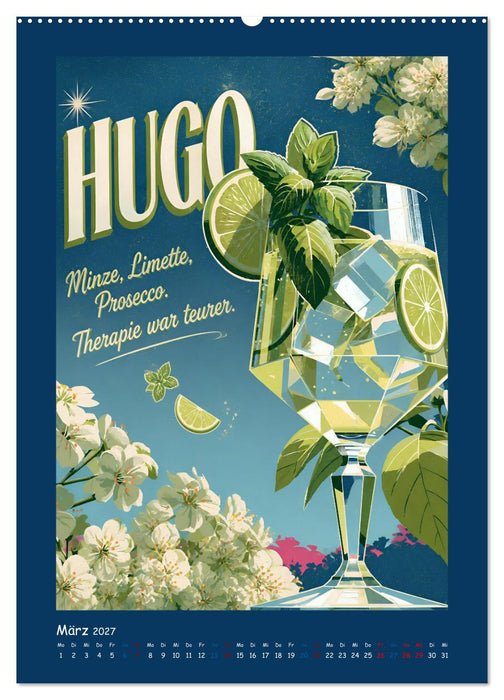 Kultdrinks mit Stil (CALVENDO Premium Wandkalender 2027)