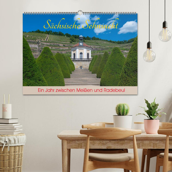 Sächsische Sehnsucht - Ein Jahr zwischen Meißen und Radebeul (CALVENDO Wandkalender 2027)