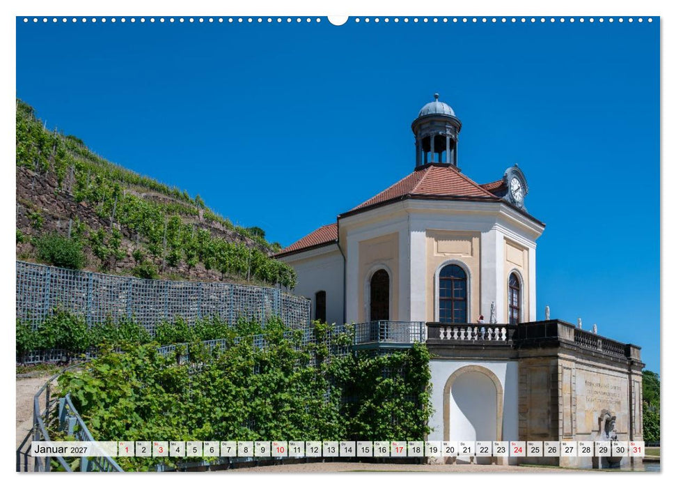 Sächsische Sehnsucht - Ein Jahr zwischen Meißen und Radebeul (CALVENDO Wandkalender 2027)