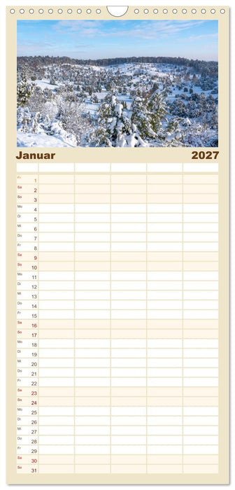 Lüneburger Heide - Wo die Jahreszeiten zu Hause sind (CALVENDO Familienplaner 2027)