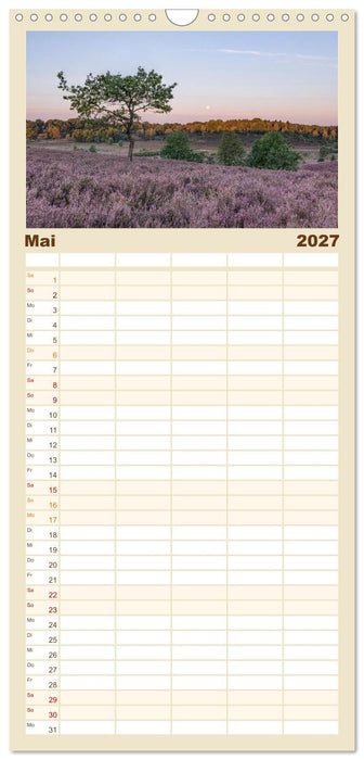 Lüneburger Heide - Wo die Jahreszeiten zu Hause sind (CALVENDO Familienplaner 2027)