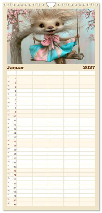 Vom Glück, ein kleiner Otter zu sein (CALVENDO Familienplaner 2027)