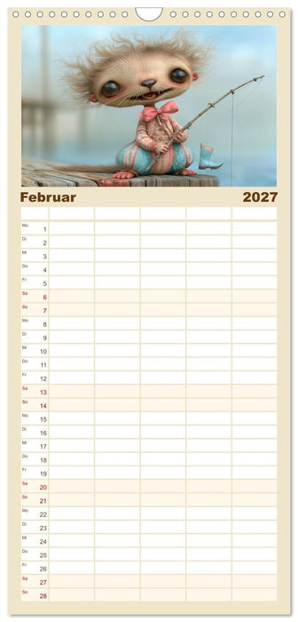 Vom Glück, ein kleiner Otter zu sein (CALVENDO Familienplaner 2027)
