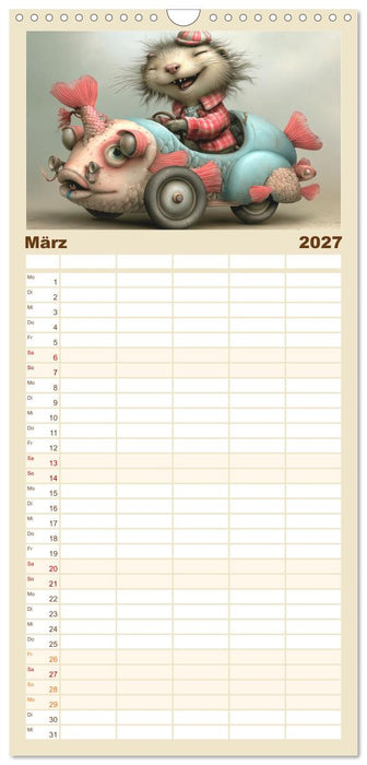 Vom Glück, ein kleiner Otter zu sein (CALVENDO Familienplaner 2027)