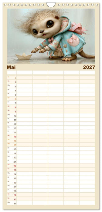 Vom Glück, ein kleiner Otter zu sein (CALVENDO Familienplaner 2027)
