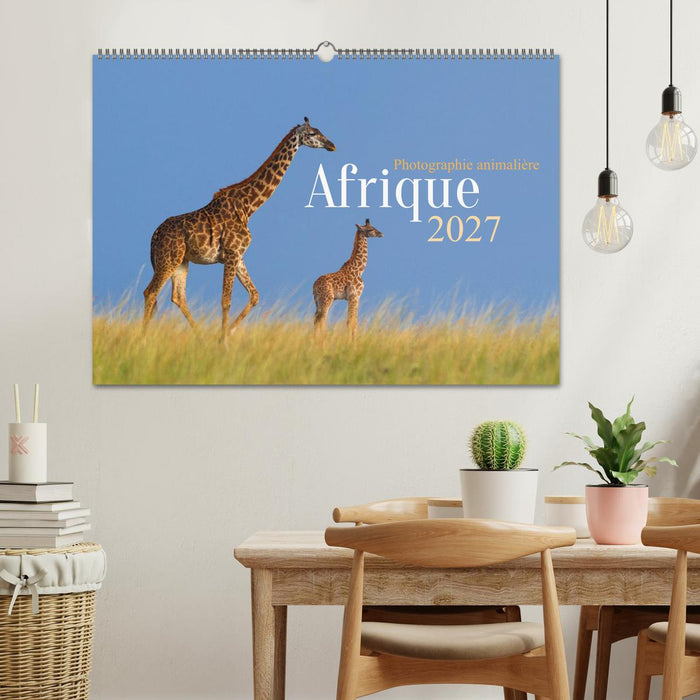 Afrique – Photographie animalière (CALVENDO Calendrier mensuel 2027)