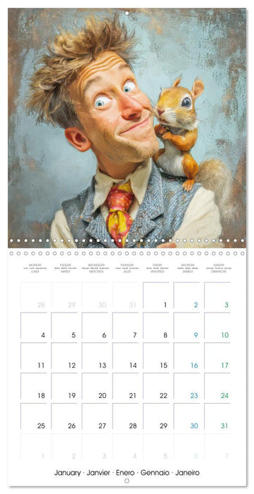 Les meilleurs amis pour la vie - Humour (CALVENDO Calendrier mensuel 2027)