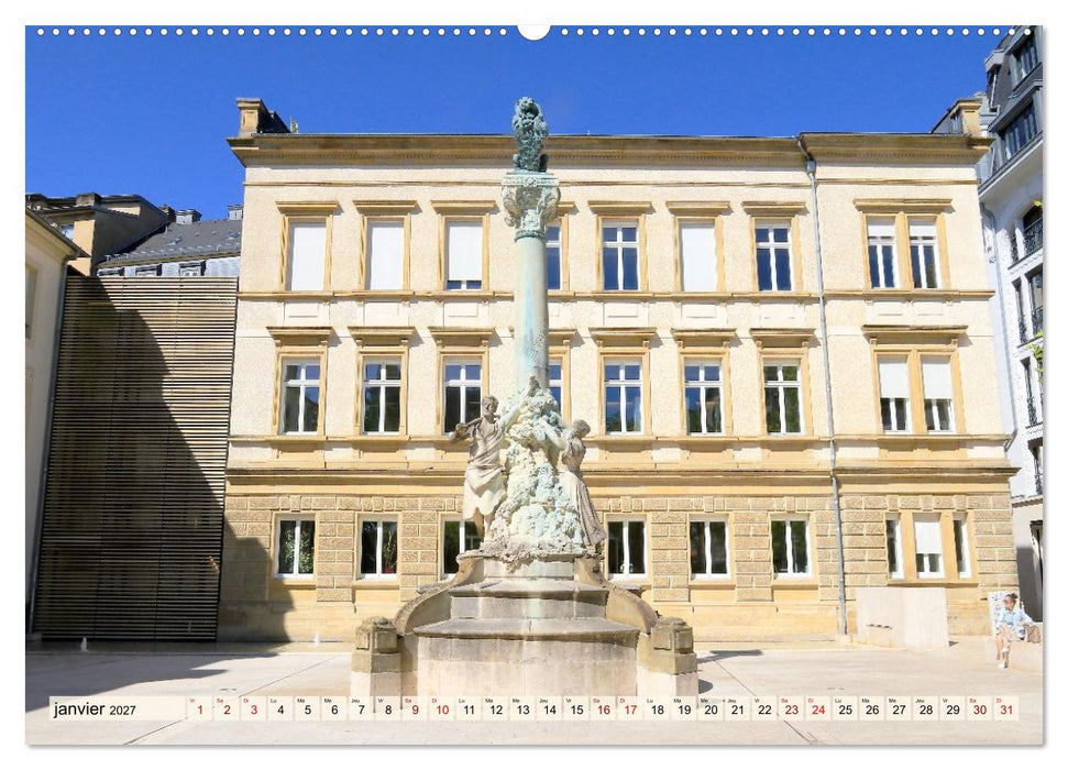 Luxembourg - Ville fascinante (CALVENDO Calendrier mensuel 2027)