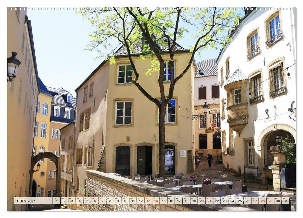 Luxembourg - Ville fascinante (CALVENDO Calendrier mensuel 2027)