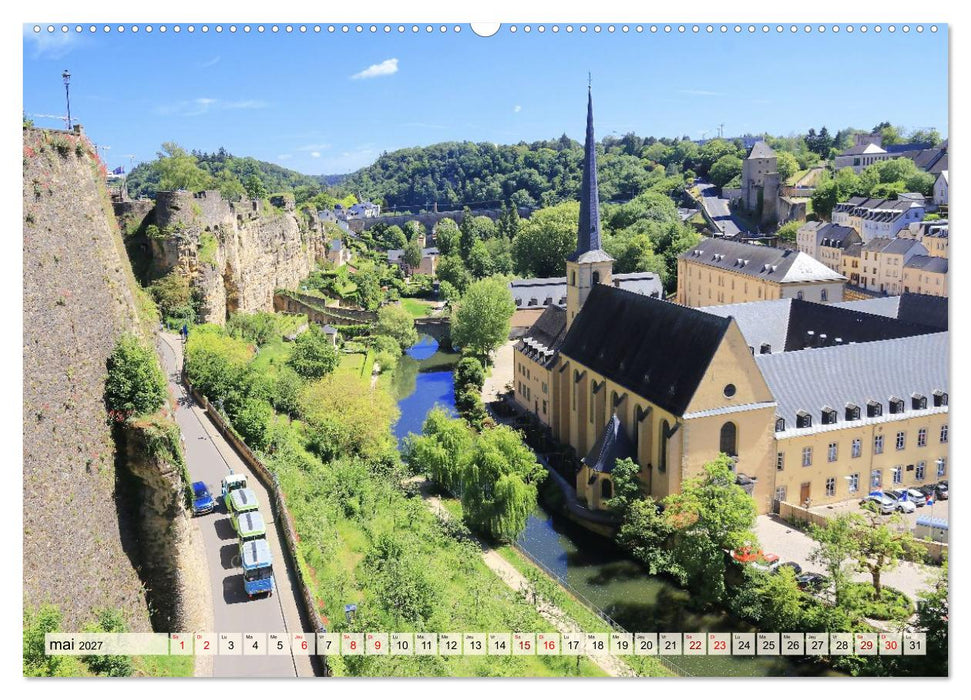 Luxembourg - Ville fascinante (CALVENDO Calendrier mensuel 2027)