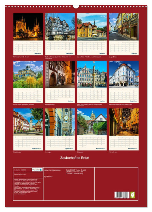 Zauberhaftes Erfurt (CALVENDO Wandkalender 2027)