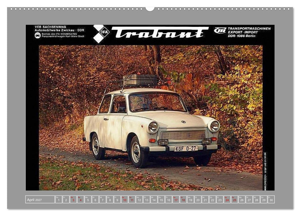 Die DDR auf Rädern (CALVENDO Wandkalender 2027)