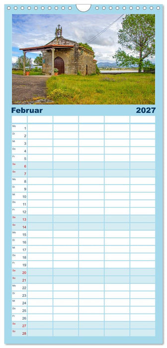 Baiona – Küstenzauber in Galicien (CALVENDO Familienplaner 2027)