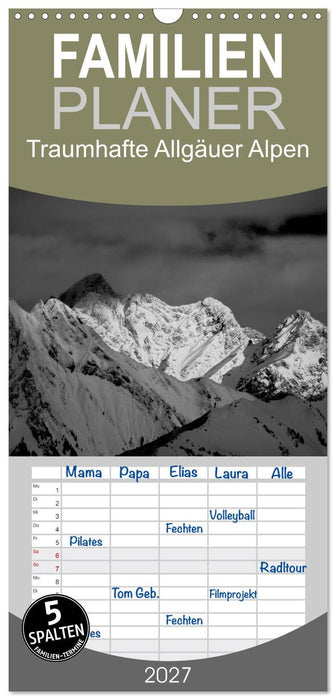 Traumhafte Allgäuer Alpen (CALVENDO Familienplaner 2027)