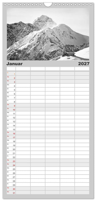 Traumhafte Allgäuer Alpen (CALVENDO Familienplaner 2027)
