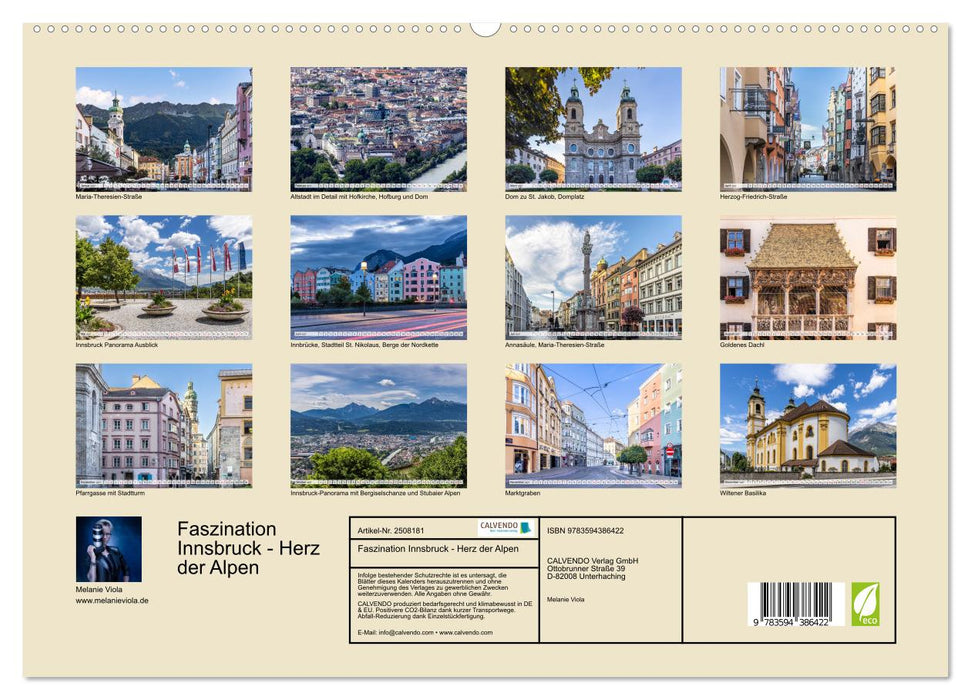 Faszination Innsbruck - Herz der Alpen (CALVENDO Premium Wandkalender 2027)