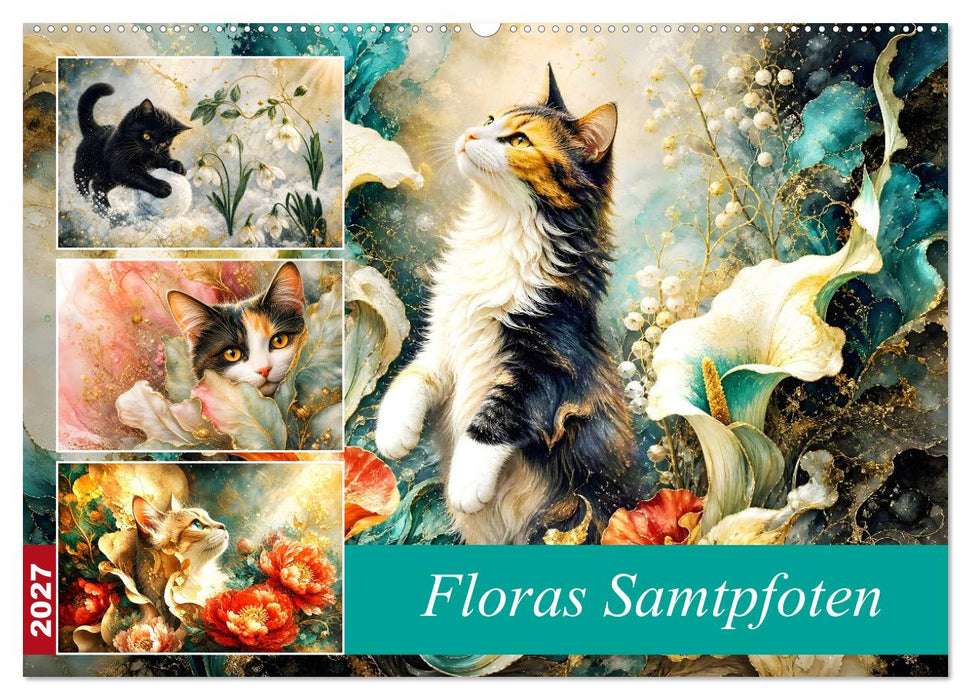 Floras Samtpfoten (CALVENDO Wandkalender 2027)