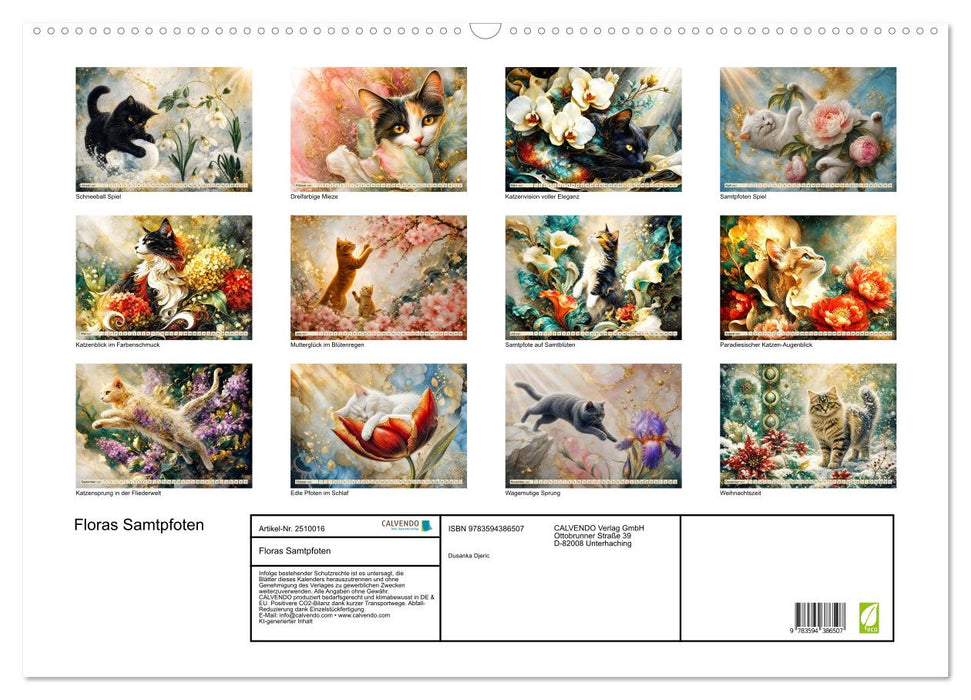 Floras Samtpfoten (CALVENDO Wandkalender 2027)
