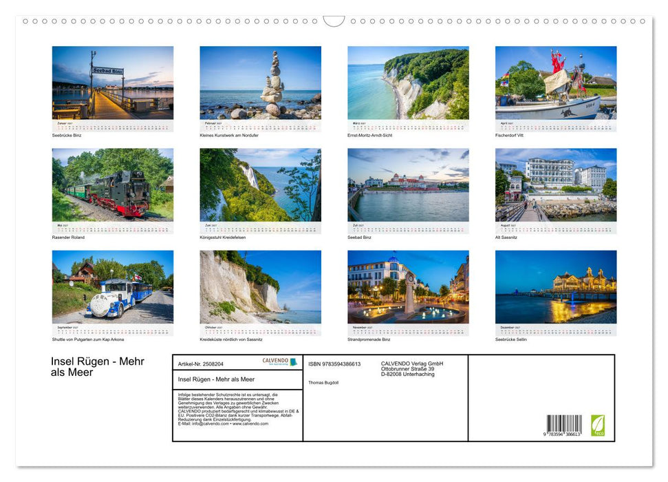 Insel Rügen - Mehr als Meer (CALVENDO Wandkalender 2027)