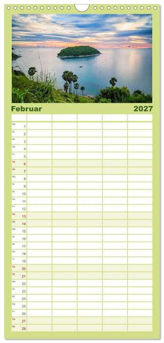Wundervolles Phuket (CALVENDO Familienplaner 2027)