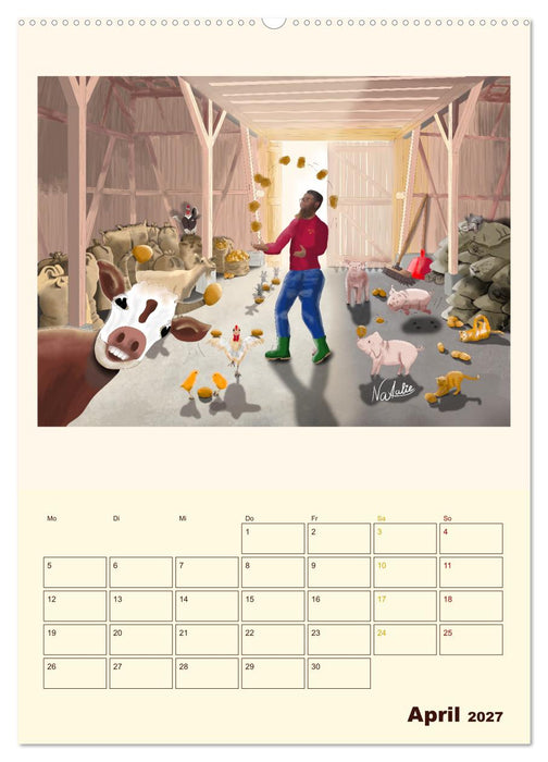 Bauernhofleben zwischen Mist und Herzlichkeit (CALVENDO Premium Wandkalender 2027)