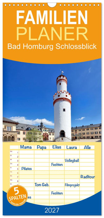 Bad Homburg Schlossblick (CALVENDO Familienplaner 2027)