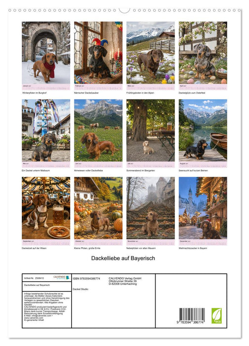 Dackelliebe auf Bayerisch (CALVENDO Premium Wandkalender 2027)