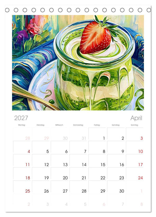 Cozy Matcha. Dein Guide für grünen Genuss (CALVENDO Wandkalender 2027)