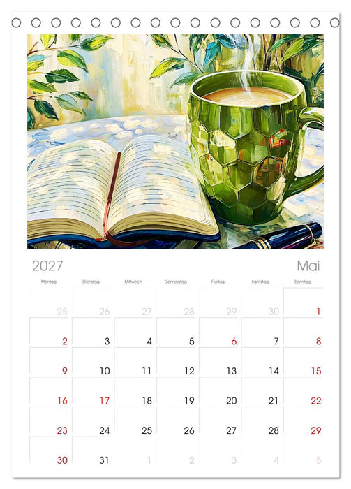 Cozy Matcha. Dein Guide für grünen Genuss (CALVENDO Wandkalender 2027)