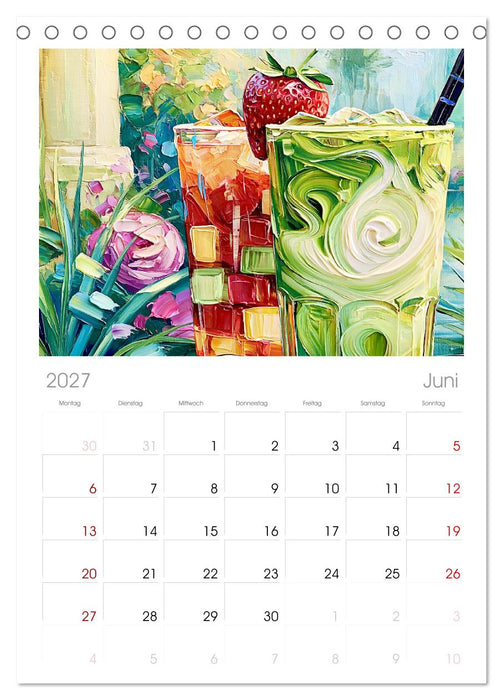 Cozy Matcha. Dein Guide für grünen Genuss (CALVENDO Wandkalender 2027)