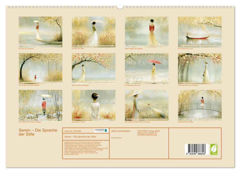 Serein – Die Sprache der Stille (CALVENDO Premium Wandkalender 2027)