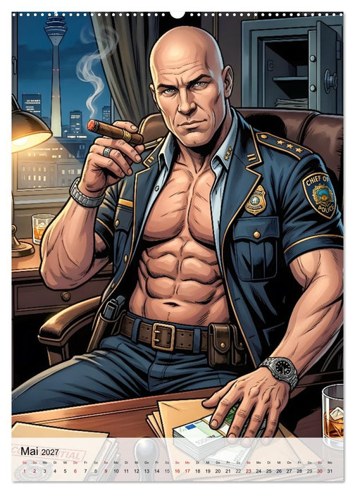 Bad Guys - Dominanz. Ausstrahlung. Nackte Haut. (CALVENDO Premium Wandkalender 2027)