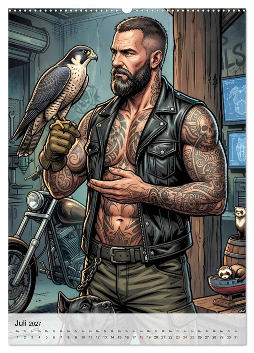 Bad Guys - Dominanz. Ausstrahlung. Nackte Haut. (CALVENDO Premium Wandkalender 2027)
