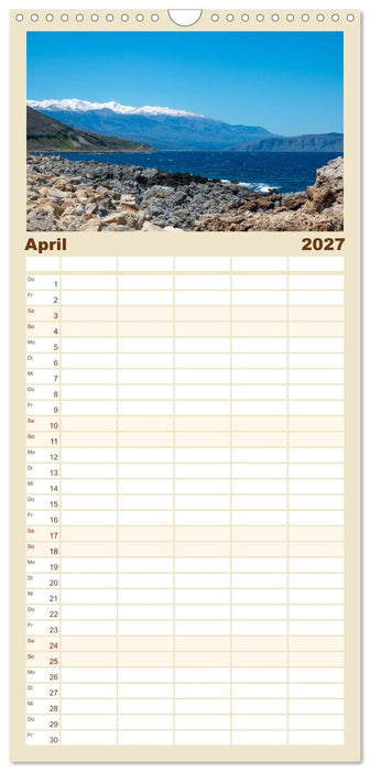 Kreta erleben – Kultur, Natur und Geschichte (CALVENDO Familienplaner 2027)