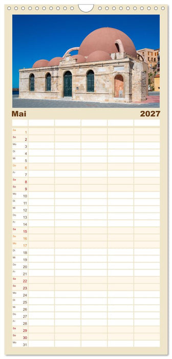 Kreta erleben – Kultur, Natur und Geschichte (CALVENDO Familienplaner 2027)