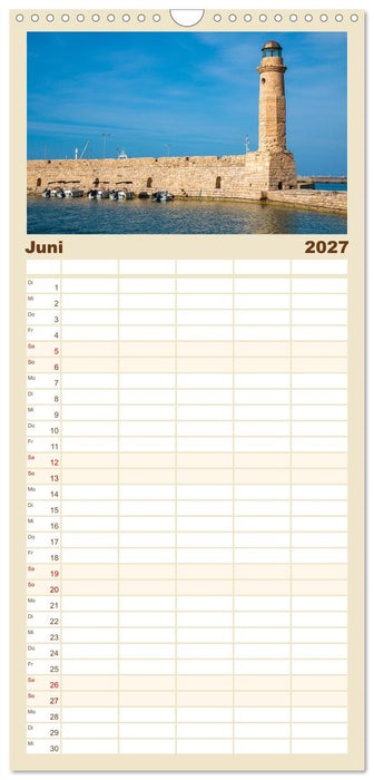 Kreta erleben – Kultur, Natur und Geschichte (CALVENDO Familienplaner 2027)