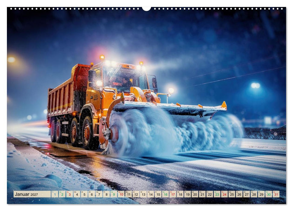Gigantische Schneeräumfahrzeuge (CALVENDO Premium Wandkalender 2027)