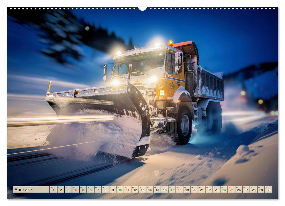 Gigantische Schneeräumfahrzeuge (CALVENDO Premium Wandkalender 2027)