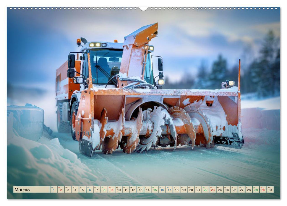 Gigantische Schneeräumfahrzeuge (CALVENDO Premium Wandkalender 2027)
