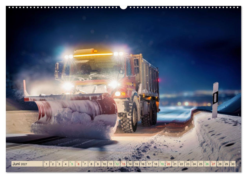 Gigantische Schneeräumfahrzeuge (CALVENDO Premium Wandkalender 2027)